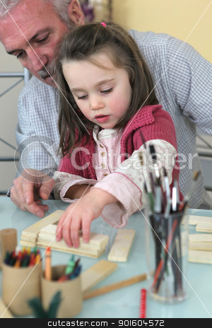 Grandfather playing with his granddaughter grandfather playing with his granddaughter stock photo, grandfather playing with his granddaughter by photography33