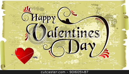 Happy Valentines day vintage background Happy Valentines day vintage background stock vector clipart, Floral fall in Love retro Valentines day background. Vector file available. by Cienpies Design