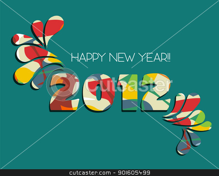To use this stock image in your creative project, please select the size you need over to the right and click the "Add to Cart" button.
Your downloaded image will come with the Cutcaster watermark removed so don’t worry about the watermark you see on this page. Happy New Year 2012 in green background stock vector clipart, Celebration of New Year 2012 with color splashs in green background. Vector file available. by Cienpies Design