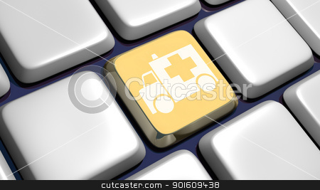 To use this stock image in your creative project, please select the size you need over to the right and click the "Add to Cart" button.
Your downloaded image will come with the Cutcaster watermark removed so don’t worry about the watermark you see on this page. Keyboard (detail) with ambulance key stock photo, Keyboard (detail) with ambulance key - 3d made by Fabrizio Zanier