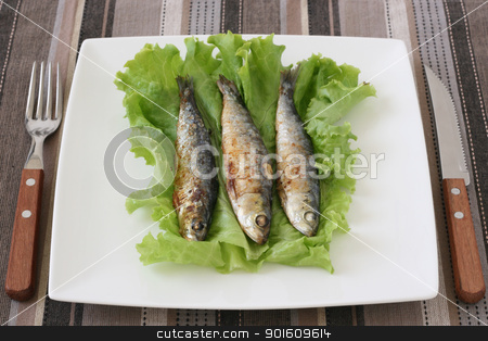 Fried sardines fried sardines stock photo, fried sardines by nataliamylova