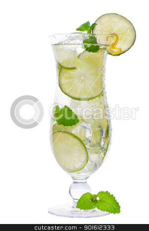 To use this stock image in your creative project, please select the size you need over to the right and click the "Add to Cart" button.
Your downloaded image will come with the Cutcaster watermark removed so don’t worry about the watermark you see on this page. Rum cocktail stock photo, mojito cocktail drink in a tall glass with lime isolated on a white background
by Steve Mcsweeny