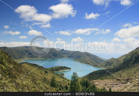To use this stock image in your creative project, please select the size you need over to the right and click the "Add to Cart" button.
Your downloaded image will come with the Cutcaster watermark removed so don’t worry about the watermark you see on this page. lake on Azores stock photo, lake on Azores by nataliamylova