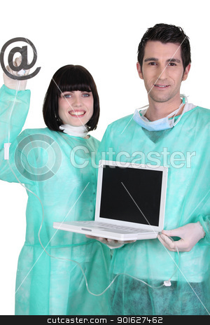 To use this stock image in your creative project, please select the size you need over to the right and click the "Add to Cart" button.
Your downloaded image will come with the Cutcaster watermark removed so don’t worry about the watermark you see on this page. Operating theatre for a laptop stock photo, Operating theatre for a laptop by photography33