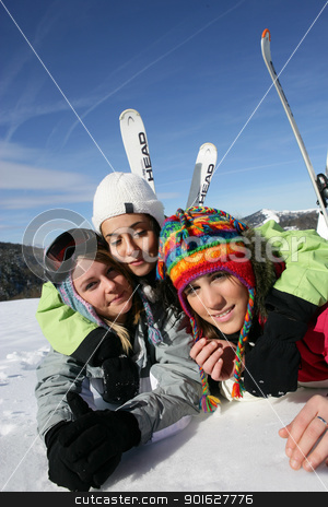 To use this stock image in your creative project, please select the size you need over to the right and click the "Add to Cart" button.
Your downloaded image will come with the Cutcaster watermark removed so don’t worry about the watermark you see on this page. Friends on a skiing trip together stock photo, Friends on a skiing trip together by photography33