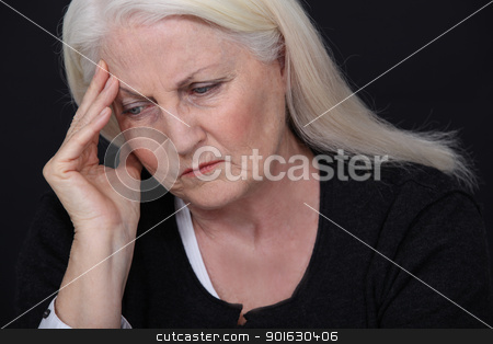 Senior woman with a headache Senior woman with a headache stock photo, Senior woman with a headache by photography33