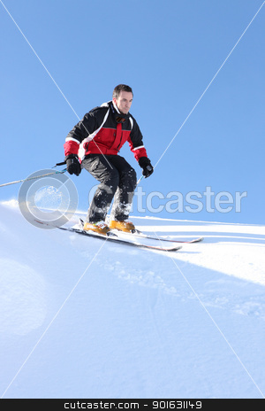 Man skiing Man skiing stock photo, Man skiing by photography33