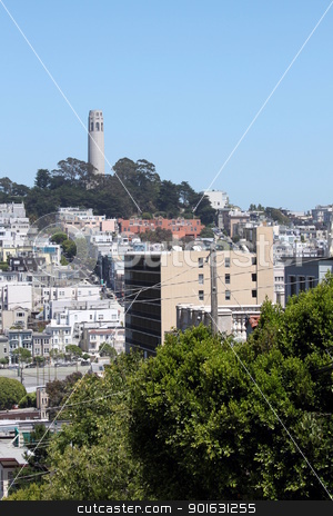 To use this stock image in your creative project, please select the size you need over to the right and click the "Add to Cart" button.
Your downloaded image will come with the Cutcaster watermark removed so don’t worry about the watermark you see on this page. San Francisco Coit Tower stock photo, Coit Tower viewed from Lombard Street in San Francisco, California by Henrik Lehnerer