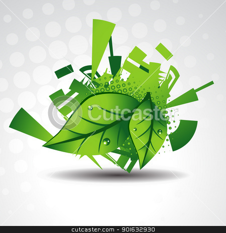 Green leaves background green leaves background stock vector clipart, vector green leaves on background by pinnacleanimates