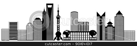 To use this stock image in your creative project, please select the size you need over to the right and click the "Add to Cart" button.
Your downloaded image will come with the Cutcaster watermark removed so don’t worry about the watermark you see on this page. Shanghai City Pudong Skyline Panorama Clip Art stock photo, Shanghai China Pudong City Skyline Panorama Black and White Silhouette Clip Art Illustration by Jit Lim