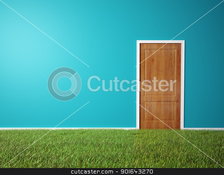 To use this stock image in your creative project, please select the size you need over to the right and click the "Add to Cart" button.
Your downloaded image will come with the Cutcaster watermark removed so don’t worry about the watermark you see on this page. room with wooden door and a grass covered floor stock photo, Interior scene - room with wooden door and a grass covered floor by Mopic