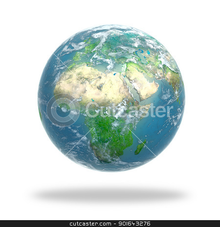 To use this stock image in your creative project, please select the size you need over to the right and click the "Add to Cart" button.
Your downloaded image will come with the Cutcaster watermark removed so don’t worry about the watermark you see on this page. Earth globe covered with clouds stock photo, Earth globe covered with clouds - 3d rendering
by Mopic