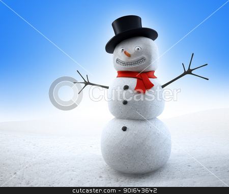 To use this stock image in your creative project, please select the size you need over to the right and click the "Add to Cart" button.
Your downloaded image will come with the Cutcaster watermark removed so don’t worry about the watermark you see on this page. Smiling snowman with a red scarf and a top-hat stock photo, Smiling snowman with a red scarf and a top-hat by Mopic
