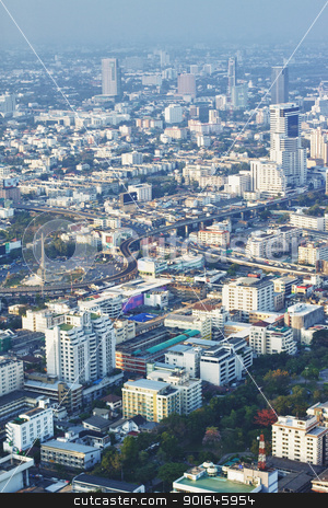 To use this stock image in your creative project, please select the size you need over to the right and click the "Add to Cart" button.
Your downloaded image will come with the Cutcaster watermark removed so don’t worry about the watermark you see on this page. Bangkok View stock photo, Bangkok aerial city view at sunset, Thailand by Petr Malyshev