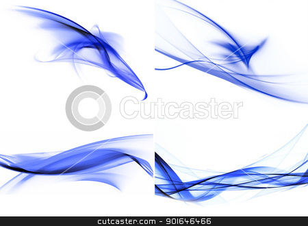 Set wavy background Set wavy background stock photo, Set wavy blue abstract backgrounds by Imaster