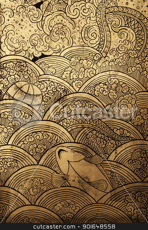 To use this stock image in your creative project, please select the size you need over to the right and click the "Add to Cart" button.
Your downloaded image will come with the Cutcaster watermark removed so don’t worry about the watermark you see on this page. Golden texture stock photo, Golden texture line thai by cookiecutter