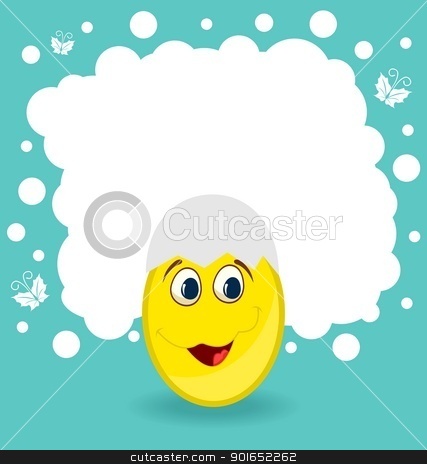To use this stock image in your creative project, please select the size you need over to the right and click the "Add to Cart" button.
Your downloaded image will come with the Cutcaster watermark removed so don’t worry about the watermark you see on this page. Easter card with egg character stock vector clipart, Illustration Easter card with egg character - vector by -=Mad Dog=-