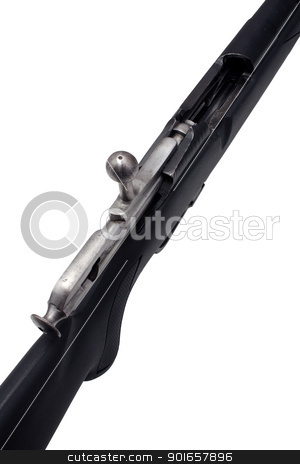Restored Mosin-Nagant Rifle (1) Restored Mosin-Nagant Rifle (1) stock photo, The open and empty bolt action of a restored Russian Mosin-Nagant Rifle, Model M1891/30. by Carl Stewart