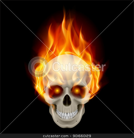 To use this stock image in your creative project, please select the size you need over to the right and click the "Add to Cart" button.
Your downloaded image will come with the Cutcaster watermark removed so don’t worry about the watermark you see on this page. Burning skull stock photo, Burning skull in hot flame. Illustration on black background by dvarg