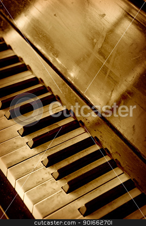 To use this stock image in your creative project, please select the size you need over to the right and click the "Add to Cart" button.
Your downloaded image will come with the Cutcaster watermark removed so don’t worry about the watermark you see on this page. Old piano keyboard stock photo, Photo of an old dirty well-worn piano keyboard done in sepia.
by © Ron Sumners