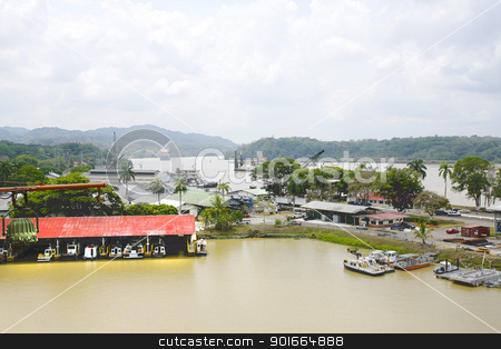 Panama Canal, dredging area Panama Canal, dredging area stock photo, Panama Canal, dredging area by dacasdo