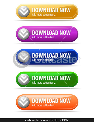 To use this stock image in your creative project, please select the size you need over to the right and click the "Add to Cart" button.
Your downloaded image will come with the Cutcaster watermark removed so don’t worry about the watermark you see on this page. Download button stock vector clipart, Set of glossy download button by vtorous