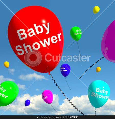 To use this stock image in your creative project, please select the size you need over to the right and click the "Add to Cart" button.
Your downloaded image will come with the Cutcaster watermark removed so don’t worry about the watermark you see on this page. Baby Shower On Balloons In Sky For Newborn Birth Party stock photo, Baby Shower On Balloons In Sky As Newborn Birth Party by stuartmiles