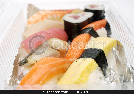To use this stock image in your creative project, please select the size you need over to the right and click the "Add to Cart" button.
Your downloaded image will come with the Cutcaster watermark removed so don’t worry about the watermark you see on this page. Sushi in plastic box , Food for take home stock photo, Sushi in plastic box , Food for take home by Patipat Rintharasri