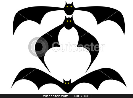 To use this stock image in your creative project, please select the size you need over to the right and click the "Add to Cart" button.
Your downloaded image will come with the Cutcaster watermark removed so don’t worry about the watermark you see on this page. various bats stock vector clipart, Illustration of the flying bat - vector by Siloto
