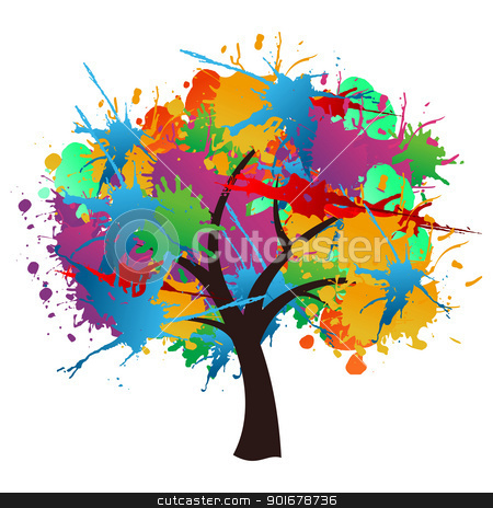 To use this stock image in your creative project, please select the size you need over to the right and click the "Add to Cart" button.
Your downloaded image will come with the Cutcaster watermark removed so don’t worry about the watermark you see on this page. Isolated paint splash spring tree stock vector clipart, Isolated abstract paint splash spring time tree. Vector file layered for easy manipulation and custom coloring. by Cienpies Design