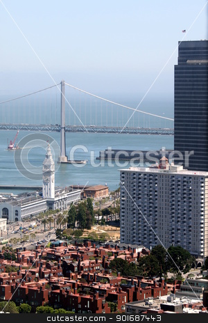 Bay Bridge Bay Bridge stock photo, The Bay Bridge in San Fransisco by Henrik Lehnerer