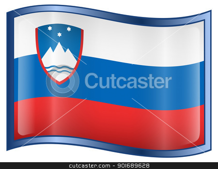 Slovenia Flag icon Slovenia Flag icon stock photo, Slovenia Flag icon, isolated on white background. by Andrey Zyk