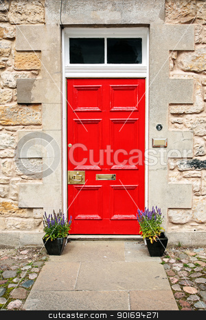 Red door Red door stock photo, Red door, exterior of a house. by Juliet Photography