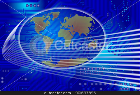 To use this stock image in your creative project, please select the size you need over to the right and click the "Add to Cart" button.
Your downloaded image will come with the Cutcaster watermark removed so don’t worry about the watermark you see on this page. global communication stock photo, Abstract image - technology abstract - global communication by Siloto