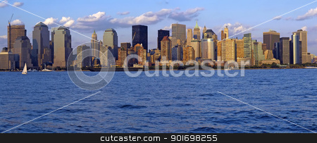 To use this stock image in your creative project, please select the size you need over to the right and click the "Add to Cart" button.
Your downloaded image will come with the Cutcaster watermark removed so don’t worry about the watermark you see on this page. lower manhattan panorama stock photo, lower manhattan panorama, financial district, photo taken from jersey city by Robert Remen