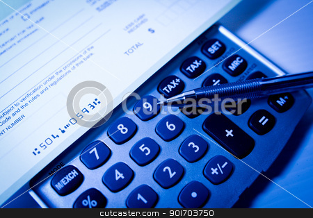 To use this stock image in your creative project, please select the size you need over to the right and click the "Add to Cart" button.
Your downloaded image will come with the Cutcaster watermark removed so don’t worry about the watermark you see on this page. Calculator deposit slip stock photo, Calculator with deposit slip and a pen by Angela Schmidt