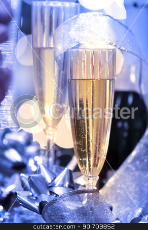 To use this stock image in your creative project, please select the size you need over to the right and click the "Add to Cart" button.
Your downloaded image will come with the Cutcaster watermark removed so don’t worry about the watermark you see on this page. Champaigne glass stock photo, Two champaigne glasses with christmas decoration by Sreedhar Yedlapati