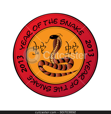 To use this stock image in your creative project, please select the size you need over to the right and click the "Add to Cart" button.
Your downloaded image will come with the Cutcaster watermark removed so don’t worry about the watermark you see on this page. Chinese New Year stamp stock vector clipart, Year of the snake, Chinese New Year celebration stamp against white background. by Richard Laschon