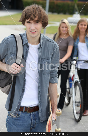 To use this stock image in your creative project, please select the size you need over to the right and click the "Add to Cart" button.
Your downloaded image will come with the Cutcaster watermark removed so don’t worry about the watermark you see on this page. Teenagers stock photo, Teenagers by photography33