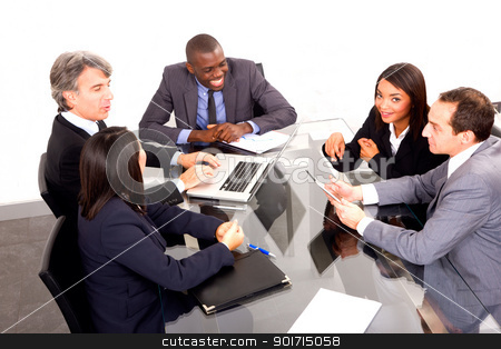 To use this stock image in your creative project, please select the size you need over to the right and click the "Add to Cart" button.
Your downloaded image will come with the Cutcaster watermark removed so don’t worry about the watermark you see on this page. multi-ethnic team during a meeting stock photo, multi-ethnic team during a meeting by ambrophoto