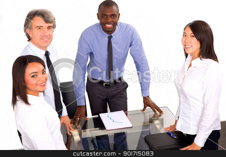 Multi-ethnic team during a meeting multi-ethnic team during a meeting stock photo, multi-ethnic team during a meeting by ambrophoto