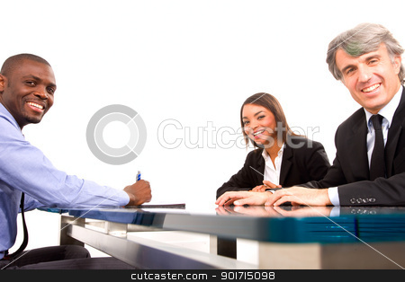 To use this stock image in your creative project, please select the size you need over to the right and click the "Add to Cart" button.
Your downloaded image will come with the Cutcaster watermark removed so don’t worry about the watermark you see on this page. working meeting stock photo, working meeting by ambrophoto
