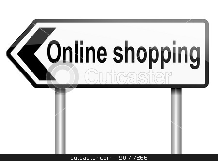 To use this stock image in your creative project, please select the size you need over to the right and click the "Add to Cart" button.
Your downloaded image will come with the Cutcaster watermark removed so don’t worry about the watermark you see on this page. Online shopping concept. stock photo, Illustration depicting a road traffic sign with an online shopping concept. White background. by Samantha Craddock