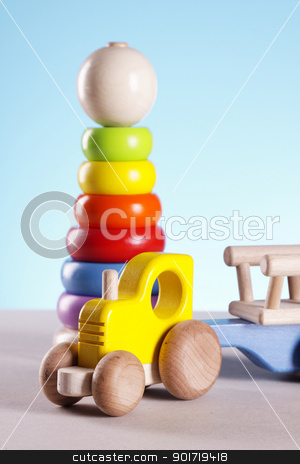 To use this stock image in your creative project, please select the size you need over to the right and click the "Add to Cart" button.
Your downloaded image will come with the Cutcaster watermark removed so don’t worry about the watermark you see on this page. Baby toys! stock photo, Baby toys closeup on table by fikmik