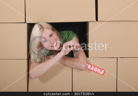 Girl in the middle of moving Girl in the middle of moving stock photo, Girl in the middle of moving by photography33