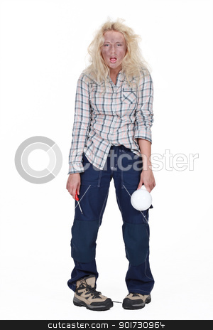 Female electrician in all sorts female electrician in all sorts stock photo, female electrician in all sorts by photography33