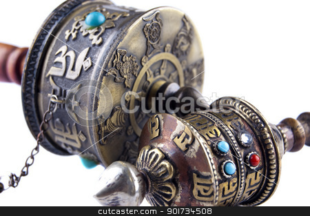 To use this stock image in your creative project, please select the size you need over to the right and click the "Add to Cart" button.
Your downloaded image will come with the Cutcaster watermark removed so don’t worry about the watermark you see on this page. Prayer wheels stock photo, Traditional tibetan prayer wheels isolated in white. by szefei