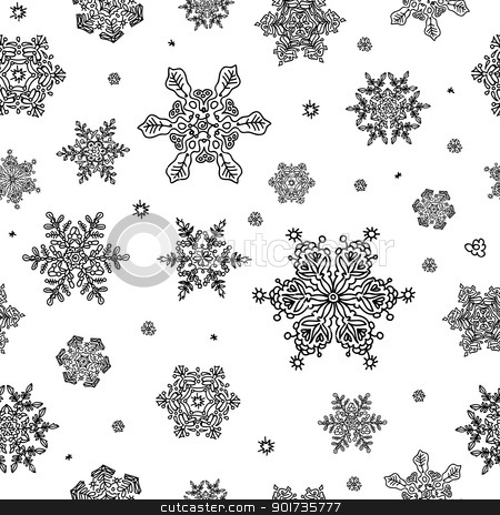 To use this stock image in your creative project, please select the size you need over to the right and click the "Add to Cart" button.
Your downloaded image will come with the Cutcaster watermark removed so don’t worry about the watermark you see on this page. Seamless Abstract Snowflake Background. Vector, EPS8 stock vector clipart, Seamless Abstract Snowflake Background. Vector, EPS8 by pashabo