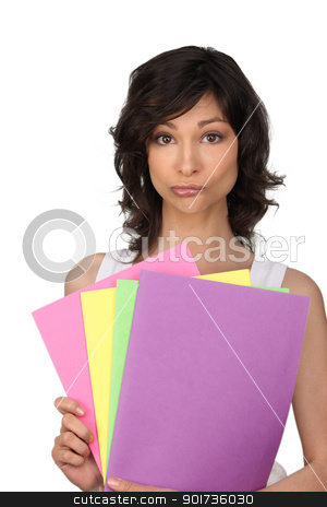 To use this stock image in your creative project, please select the size you need over to the right and click the "Add to Cart" button.
Your downloaded image will come with the Cutcaster watermark removed so don’t worry about the watermark you see on this page. Woman perplexed at her office files stock photo, Woman perplexed at her office files by photography33