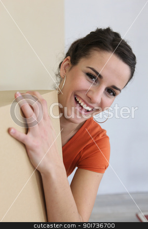 To use this stock image in your creative project, please select the size you need over to the right and click the "Add to Cart" button.
Your downloaded image will come with the Cutcaster watermark removed so don’t worry about the watermark you see on this page. Woman moving belongings stock photo, Woman moving belongings by photography33